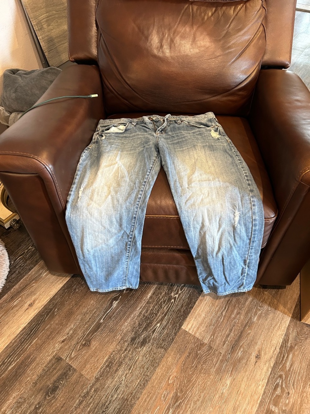 LC Lauren Conrad Blue Ankle & Cropped Distressed Jeans Size 10